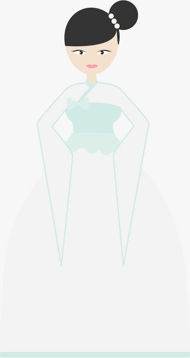 穿着白色婚纱的美丽新娘素材图片免费下载_高