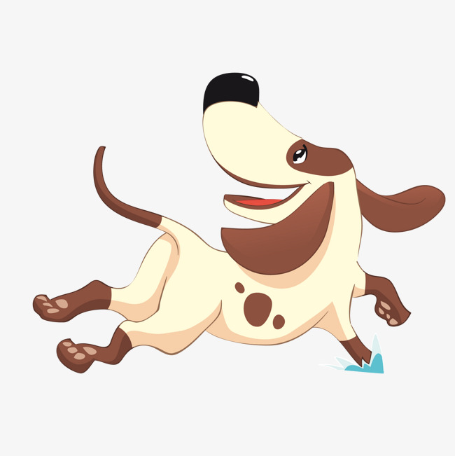 卡通可爱奔跑的小狗素材图片免费下载_高清p