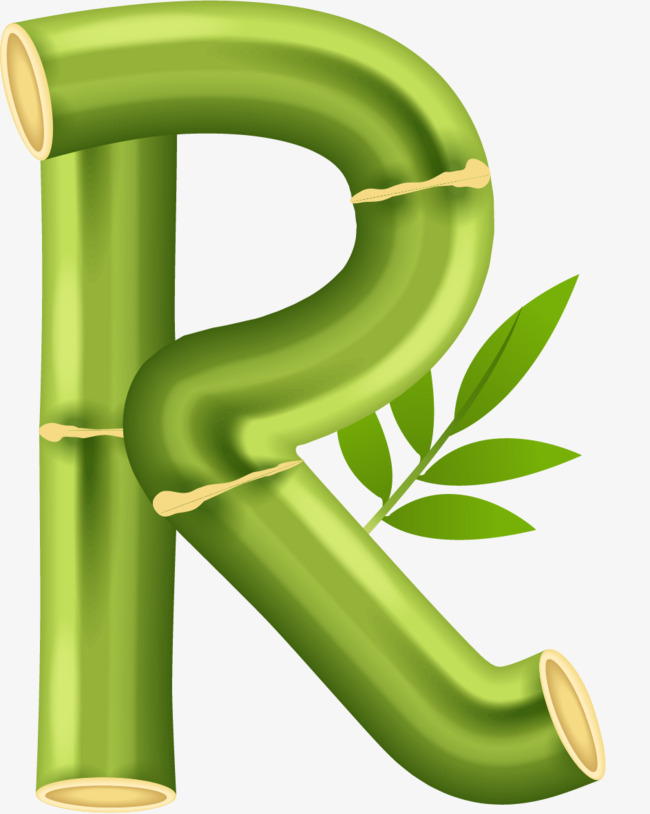 卡通手绘英文字母r