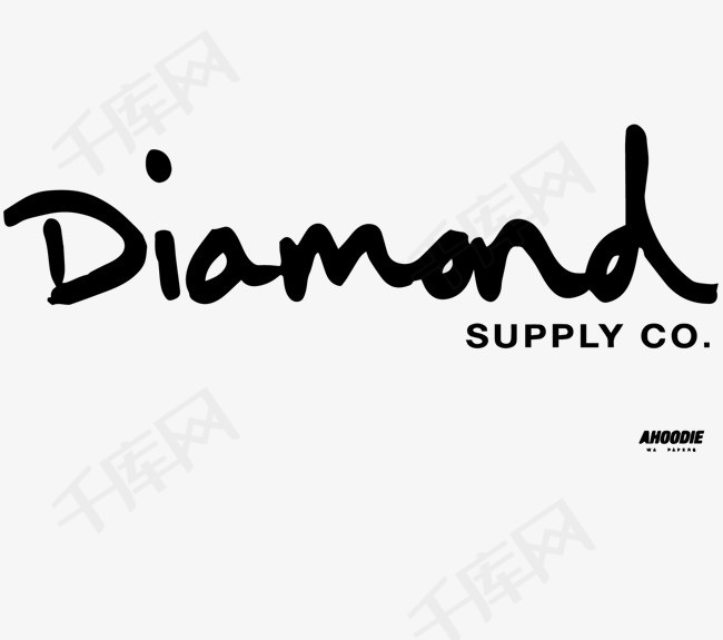 Diamand嘻哈英文字母矢量文件