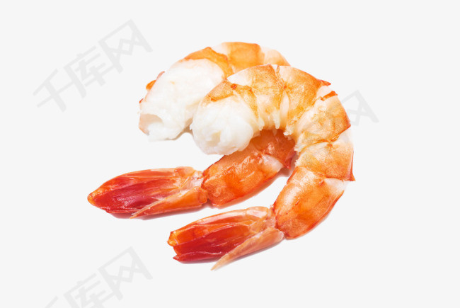 美味多汁美食红虾仁免抠图