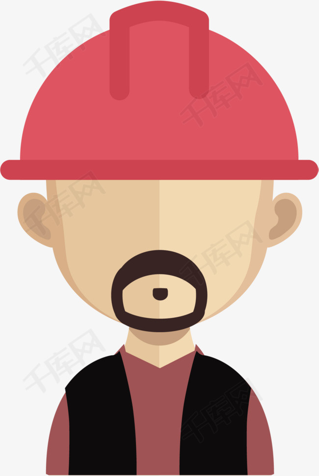 年轻人建筑工人头像人物帽子建筑工人头像工人头像工地工人头像工人