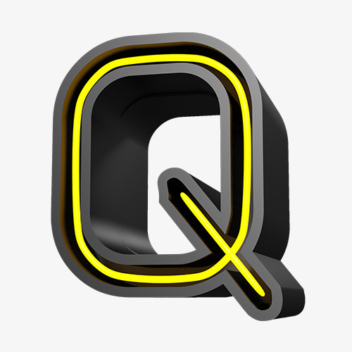 深色质感装饰建模字体q_艺术字设计_千库网