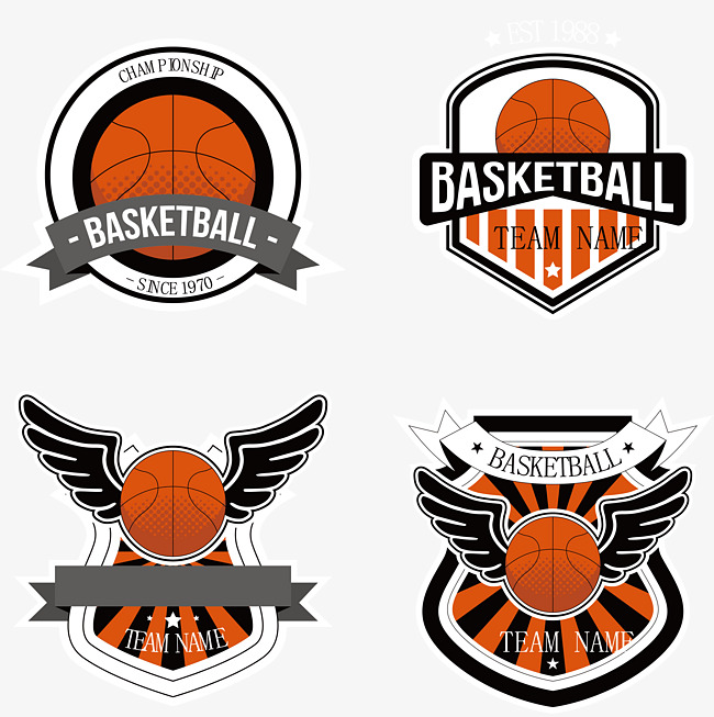 篮球运动标志设计素材图片免费下载_高清psd_千库网