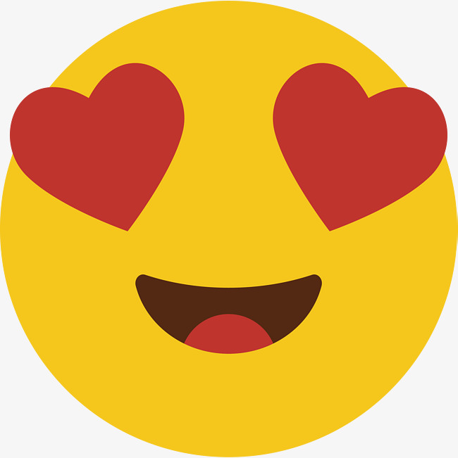 黄色可爱圆脸矢量色表情