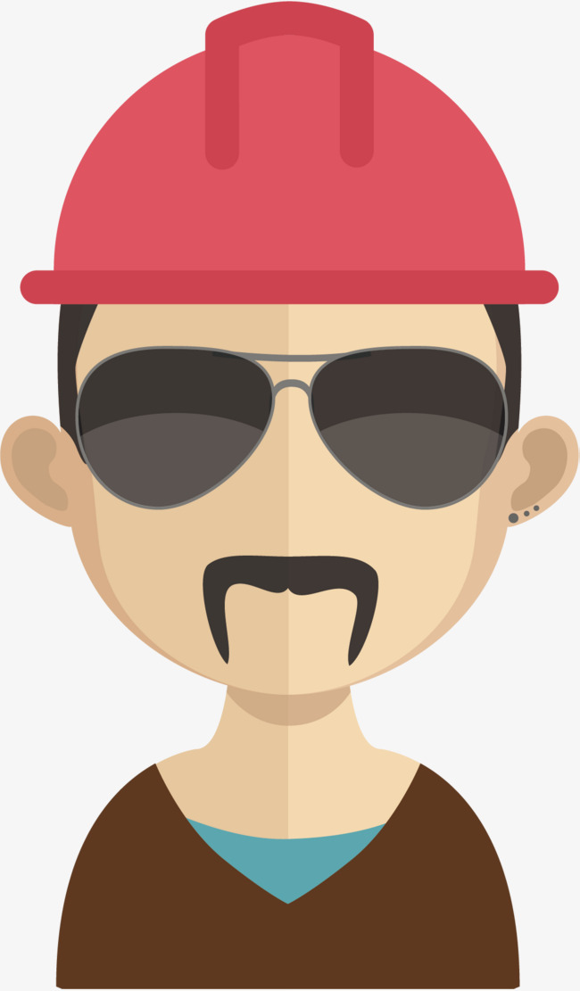 红帽子工人头像下载红帽子工人头像卡通头像人物头像默认头像用户头像