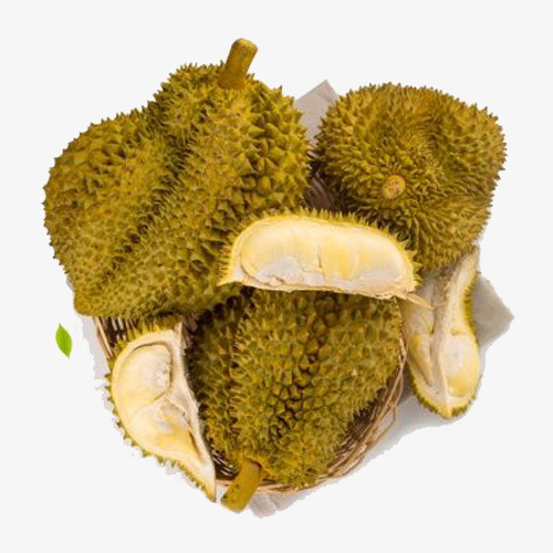 一盘很多泰国水果榴莲