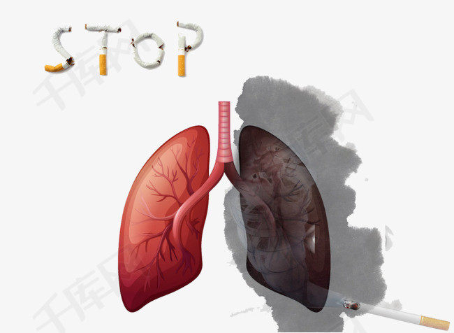 吸烟是恶魔危害身体的肺部健康
