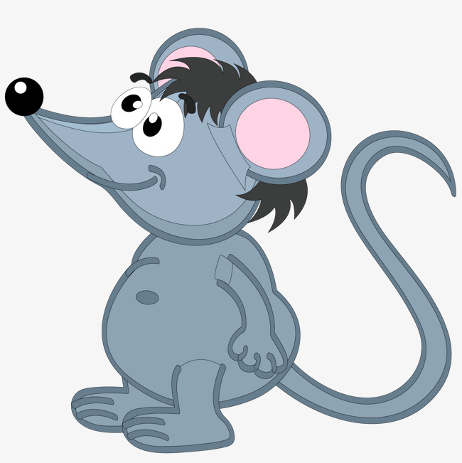 卡通小老鼠设计矢量图动物设计大眼睛小老鼠矢量图尾巴卡通