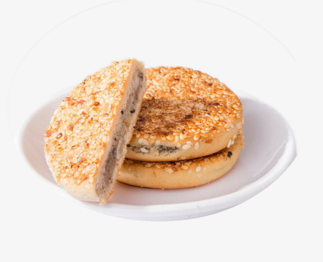 安徽特产带馅儿麻饼麻饼芝麻饼中国特色小吃美味饼安徽特产小吃