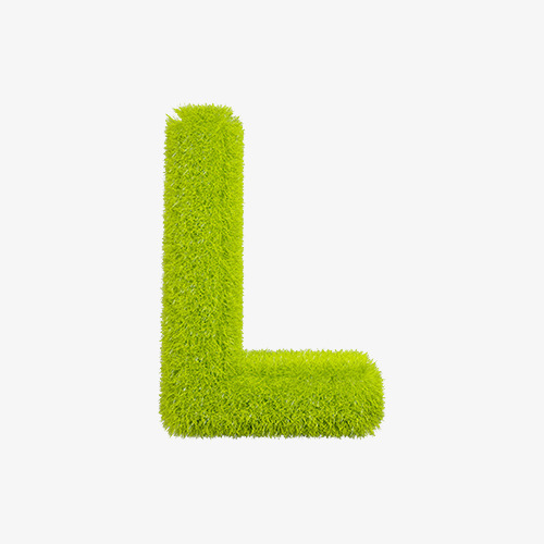 卡通手绘英文字母l