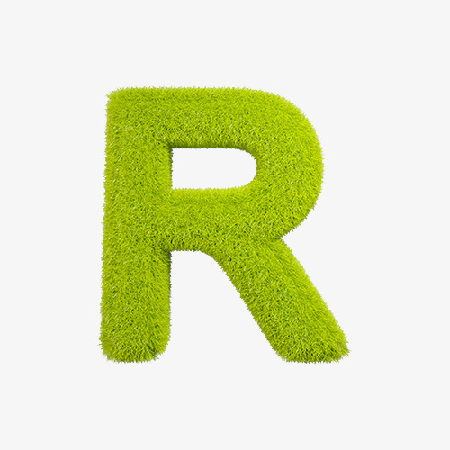 卡通手绘英文字母r