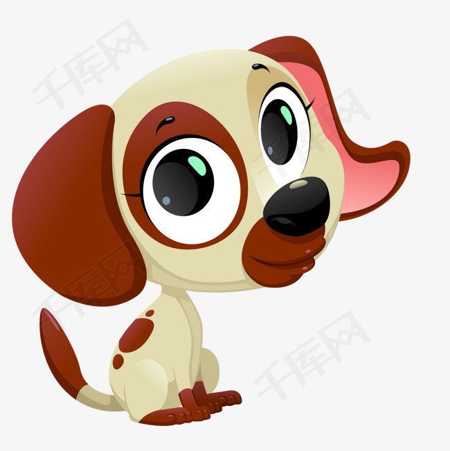 大眼睛的小狗动物设计动物设计宠物小狗大眼睛卡通可爱