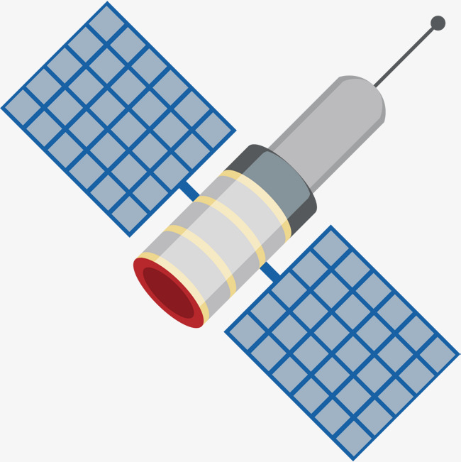 矢量手绘创意太空站