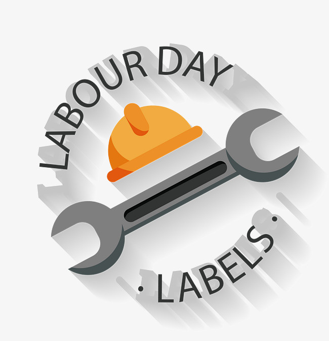 劳动节卡通图标英文扳手