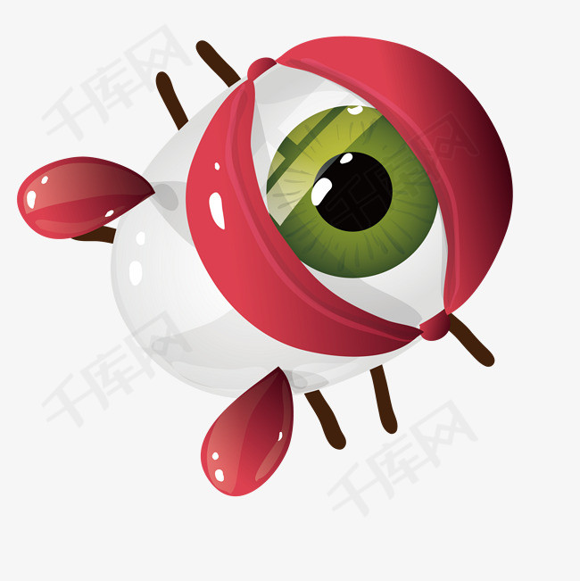 创意卡通单只大眼睛螃蟹