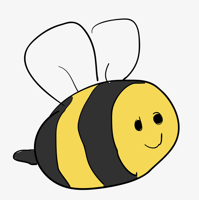 卡通可爱小动物装饰设计动物头像蜜蜂