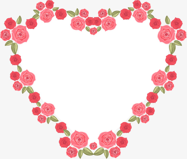 红色春季花朵爱心花朵爱心心形春季春天春日  