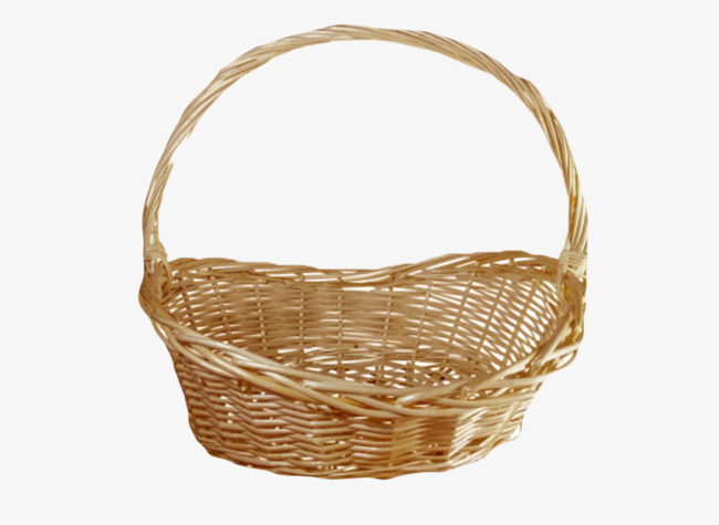 棕色镂空空的篮子编织物实物镂空篓缝制竹篮容器盛放物品