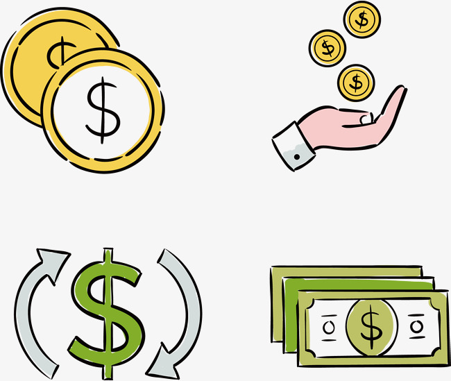 多款精美的金钱提示符号矢量图