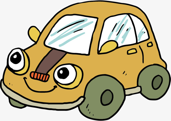 矢量图水彩可爱的小汽车矢量图卡通手绘水彩交通工具汽车玩具车