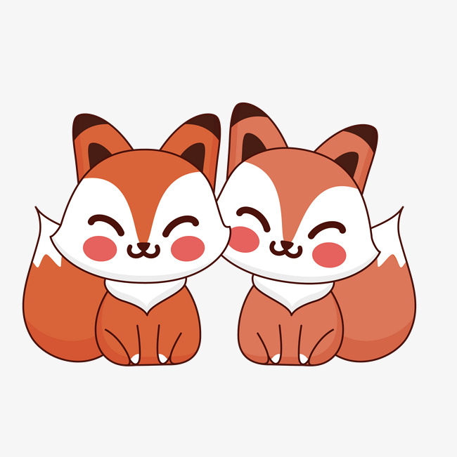 可爱设计两只小松鼠素材图片免费下载_高清psd_千库网
