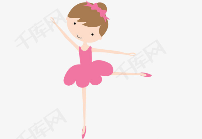 可爱的卡通粉色少儿芭蕾舞者舞台表演芭蕾舞表演少儿表演芭蕾舞者舞蹈