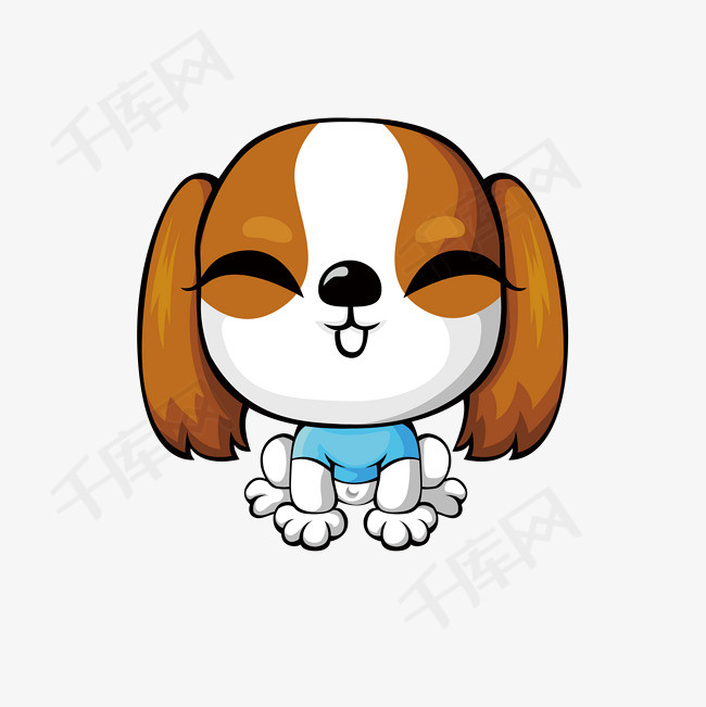 卡通可爱小狗免抠素材
