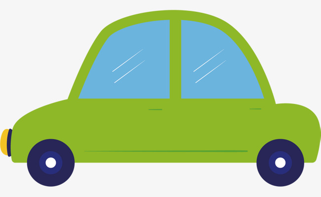矢量图绿色出租车