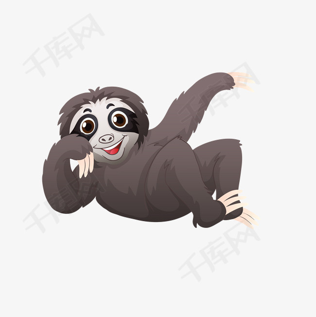 卡通可爱狒狒免抠素材