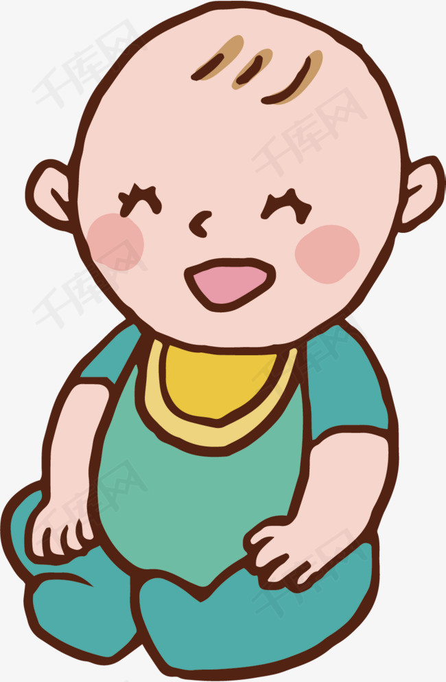 孩子婴儿男孩高兴                                           可爱