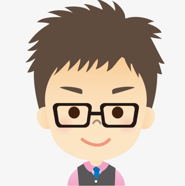 戴眼镜的卡通男生图素材图片免费下载_高清png_千库网