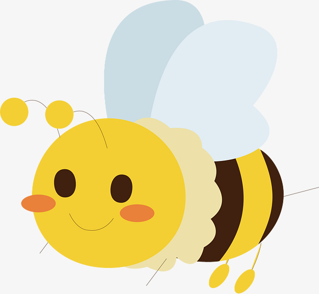 卡通可爱小动物装饰动物头像蜜蜂
