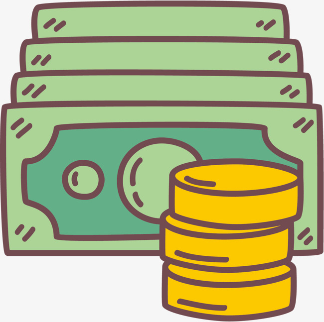 矢量图大把纸币金钱