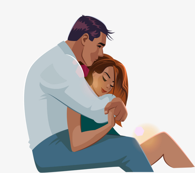 婚礼装饰抱着的男女