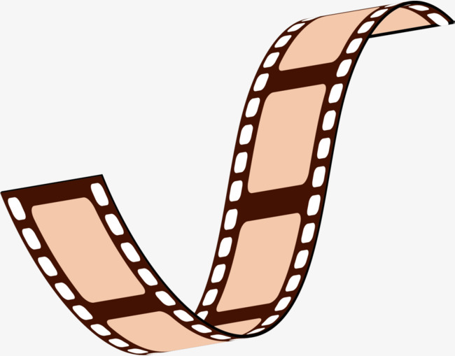 咖啡色曲线电影胶卷素材图片免费下载_高清png_千库网
