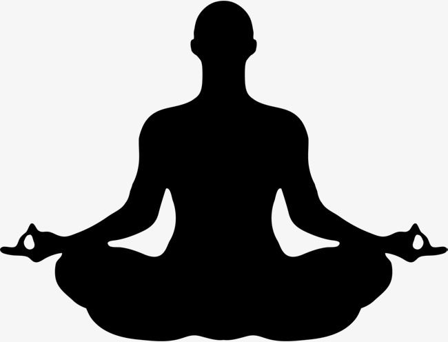 静坐的女人黑色剪影静坐的女人女人剪影盘坐瑜伽动作练习瑜伽黑色剪影