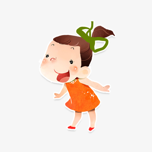 卡通可爱的小女孩人物设计