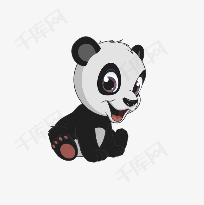 可爱熊猫png下载可爱熊猫动物卡通动物小动物可爱动物