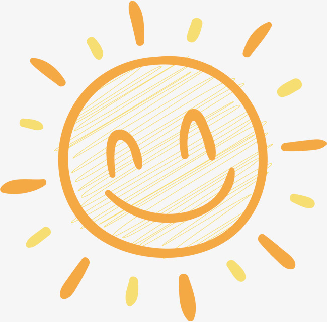 矢量图高兴的太阳矢量图卡通手绘水彩太阳可爱涂鸦