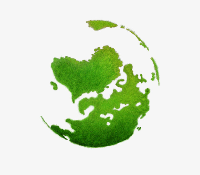 绿色创意环保地球插画免抠地球绿色环保健康插画海报