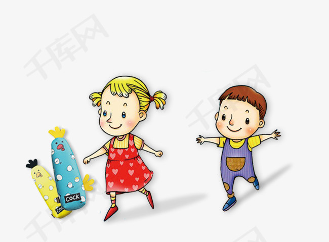 免抠卡通奔跑的孩子卡通奔跑的孩子书本装饰免抠站立的孩子红色的衣服