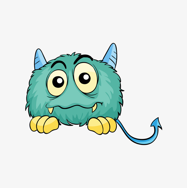 绿色的小恶魔免抠素材