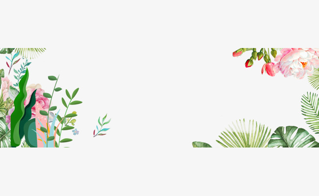 清新唯美手绘春季海报banner素材图片免费下载_高清