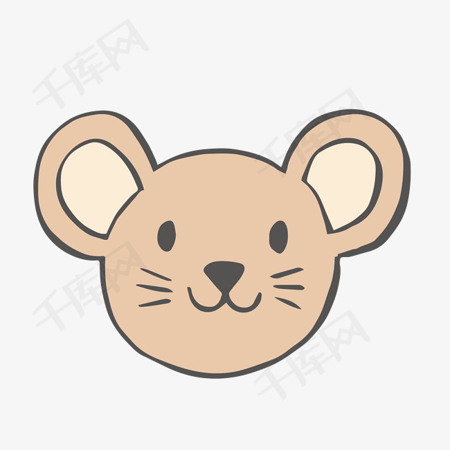 卡通可爱动物老鼠头像    可爱动物小清新简约老鼠