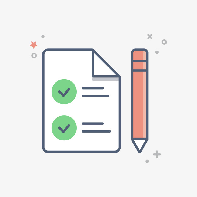 彩色手绘圆角确认订单元素