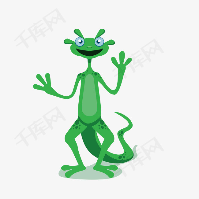 青蛙绿色怪物设计