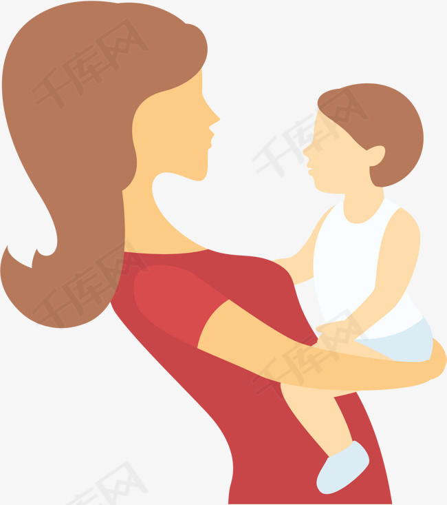 怀抱儿子的妈妈海报