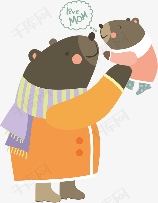 卡通熊妈妈png下载卡通熊妈妈动物卡通动物小动物可爱动物
