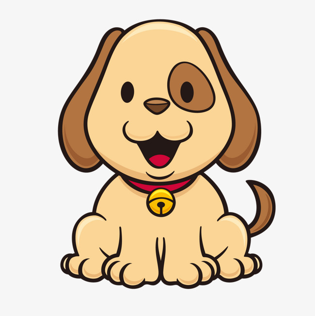 卡通可爱的宠物小狗设计宠物小狗动物设计卡通可爱手绘